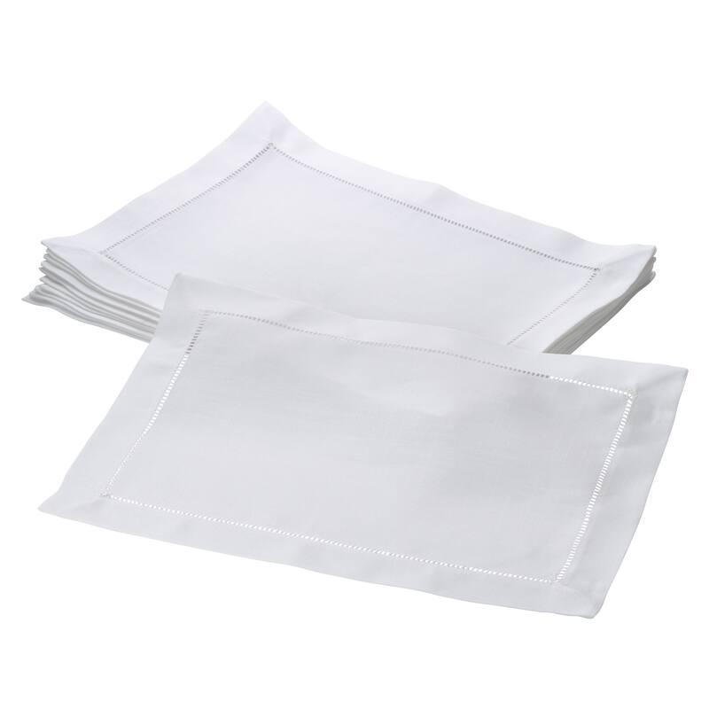 Hemstitched Border Table Mats (Set of 12)