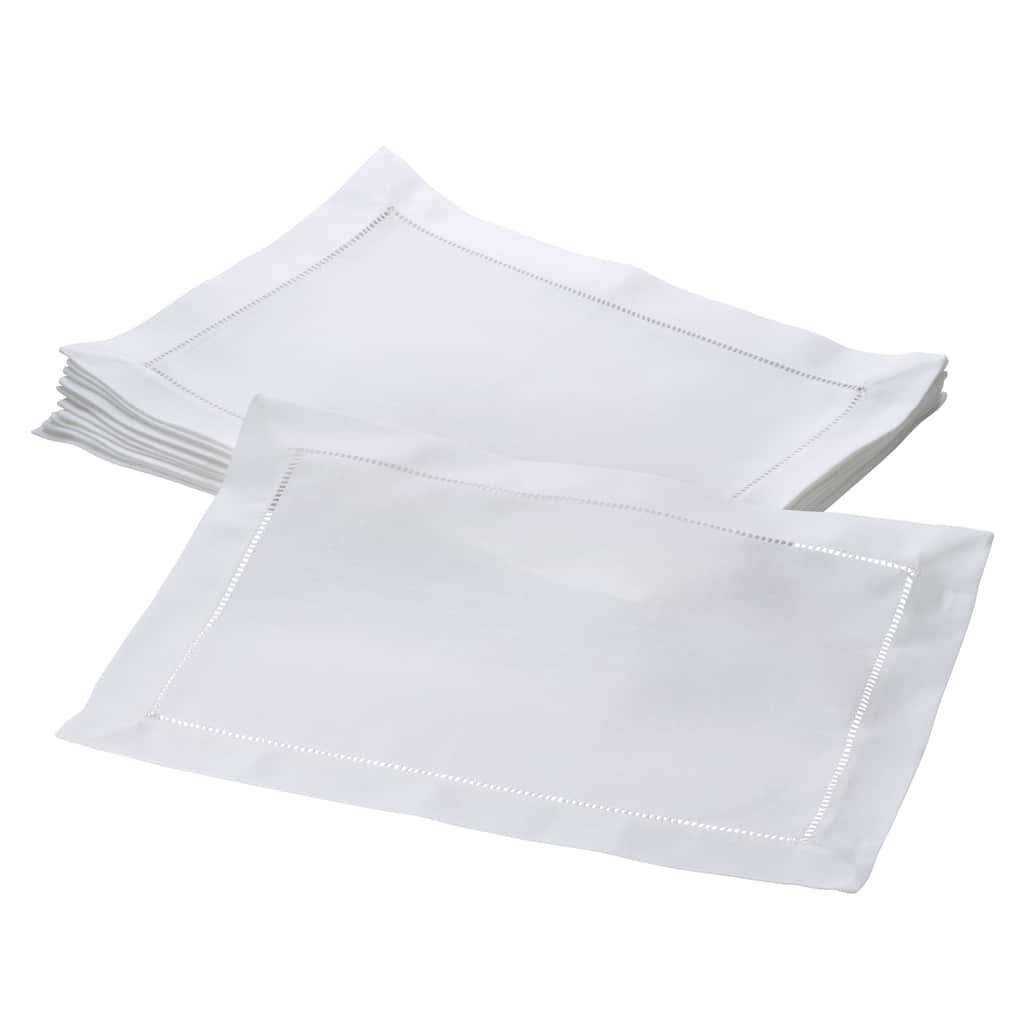 Hemstitched Border Table Mats (Set of 12)