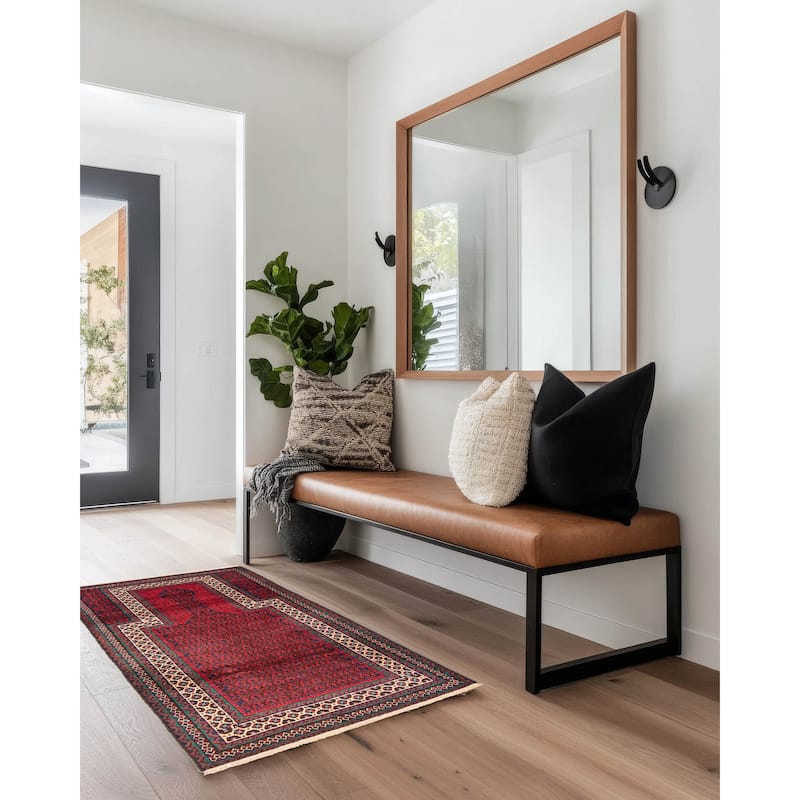 ECARPETGALLERY Hand-knotted Teimani Dark Navy Wool Rug - 2'9 x 4'8