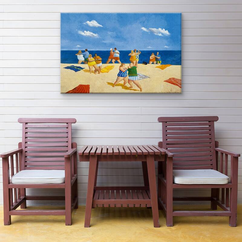 Tango Beach by Michael Paraskevas Canvas Art Print