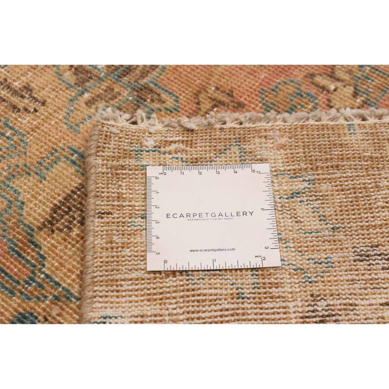 ECARPETGALLERY Hand-knotted Antalya Vintage Light Copper Wool Rug - 8'1 x 13'0