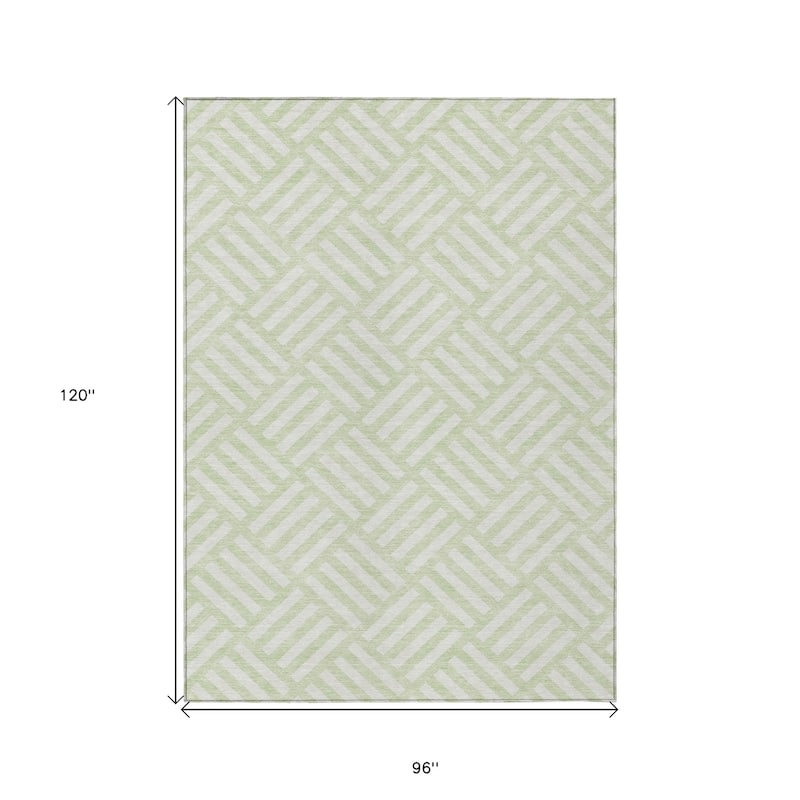 HomeRoots Geometric Transitional Rectangle Outdoor Rug