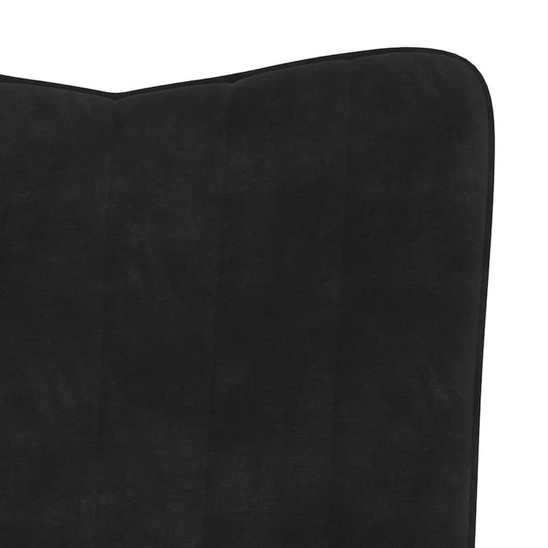 vidaXL Chill-Out Chair Black Velvet Standard Simple Armchair