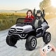 preview thumbnail 2 of 18, 2 Seater Kids Ride On Truck 24V Ride On Toy Licensed Mercedes Benz Battery Powered Electric Vehicle White