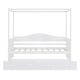 preview thumbnail 3 of 7, Twin Size Wooden Canopy Daybed with Twin Trundle - Stylish and Functional Bedroom Furniture