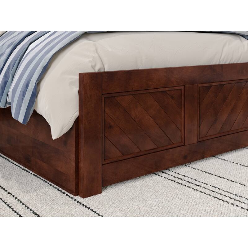 AFI, Canyon Platform Bed with Matching Footboard & Trundle
