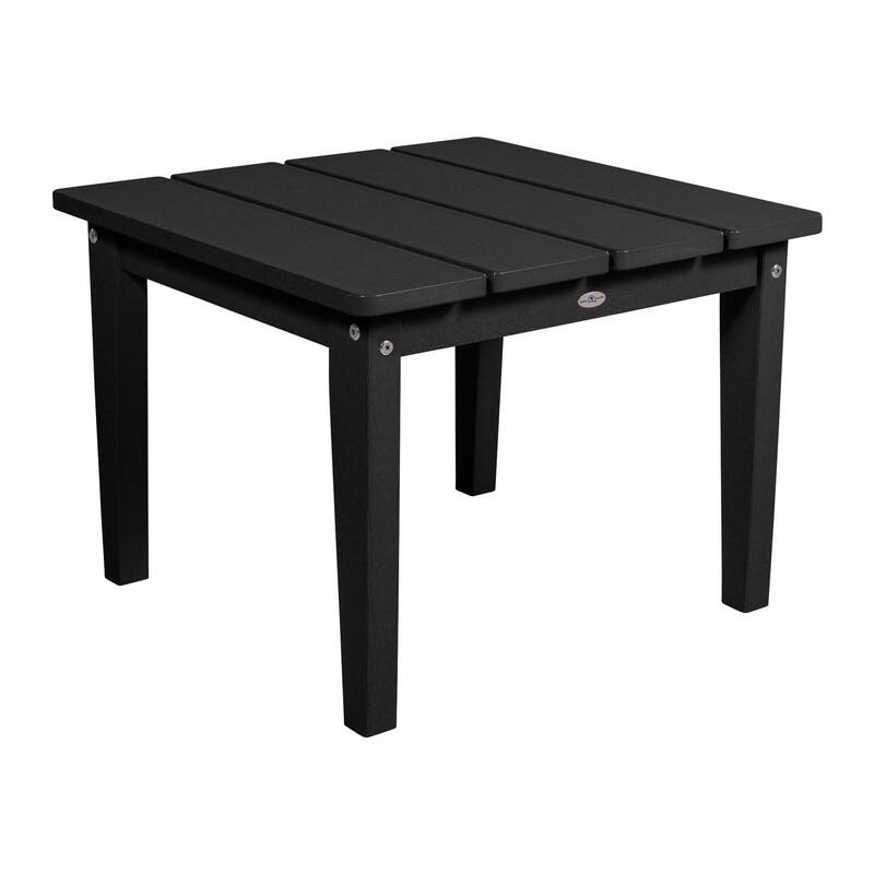 BAHIA VERDE OUTDOORS Cape Adirondack Large Side Table - Black Sand