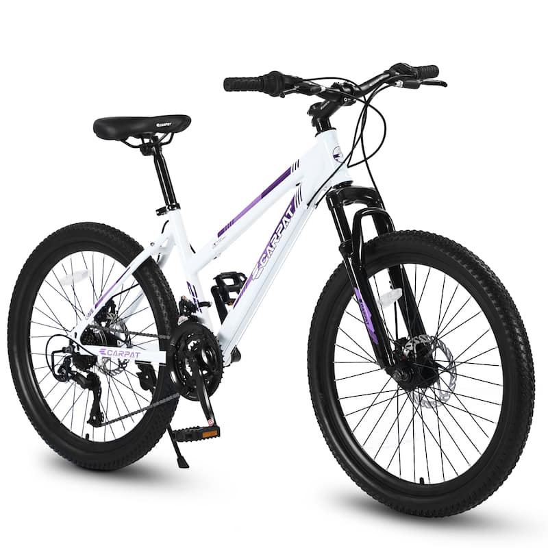 24 inch Mountain Bike for Teenagers Girls Women, Shimano 21 Speeds with ...