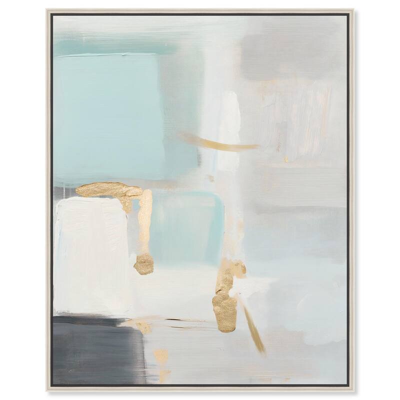 Pale Radiance I Canvas by Art Remedy - 24" x 30" - Silver