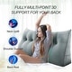 preview thumbnail 14 of 61, Velvet Headboard Reading Wedge Pillow for Bed Rest Sit Up Back Support