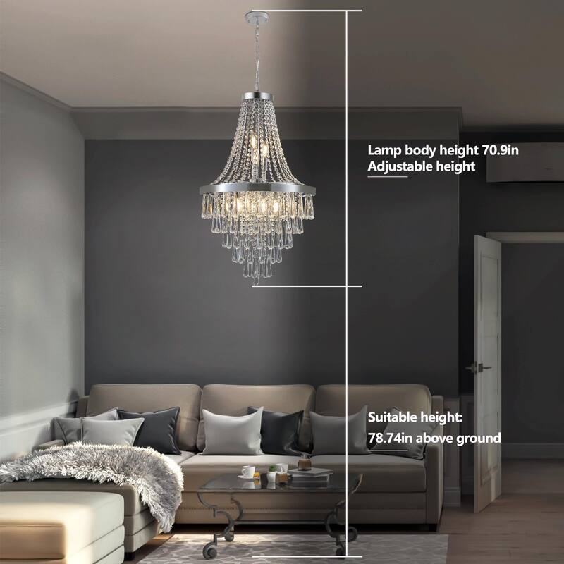 Crystal Chandeliers - Large Contemporary Luxury Ceiling Lighting