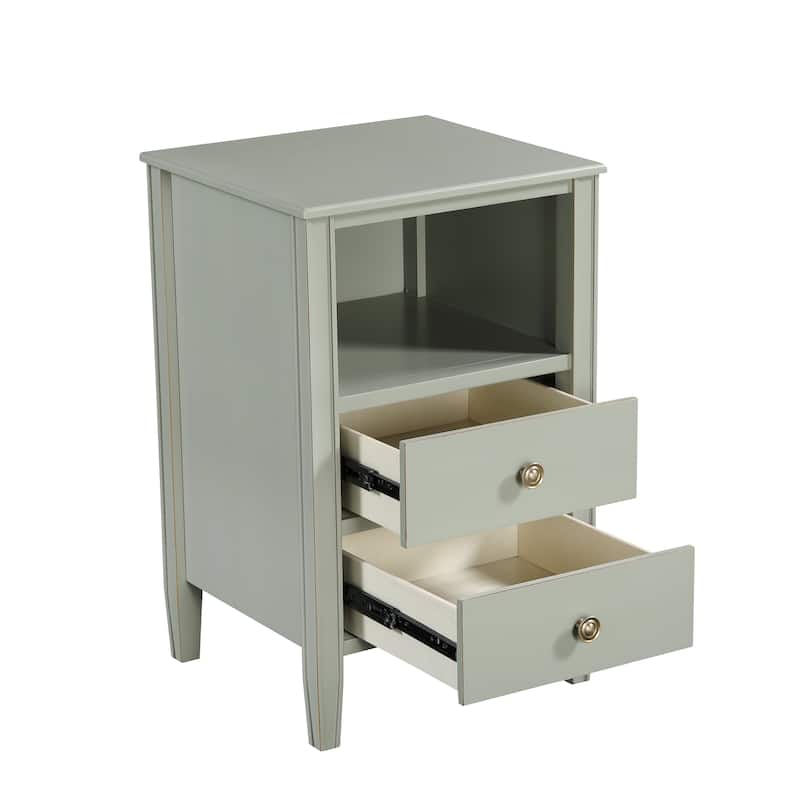 Wendel 2-drawer Storage Nightstand by Greyson Living