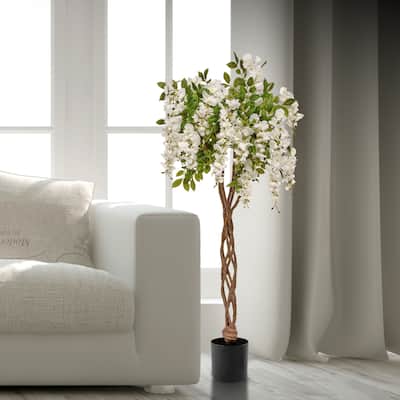 Potted Flowering Wisteria Tree 48"