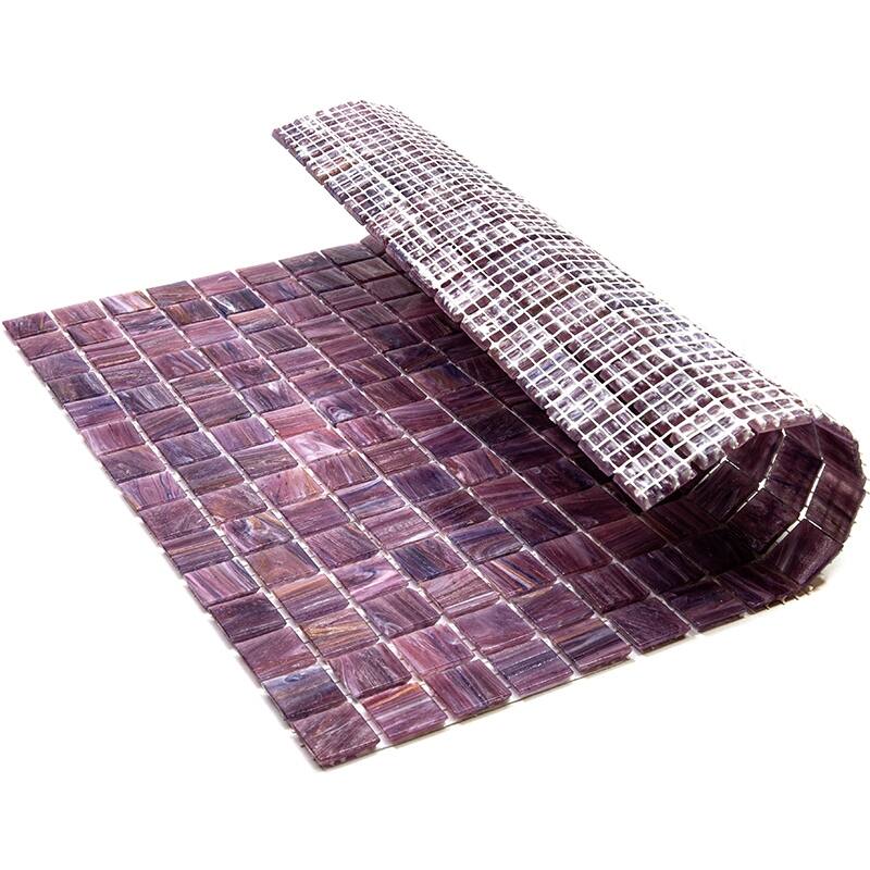 Apollo tile 12" x 12" Celestial Glossy Copper Rose Red Glass Tile (20 sq ft/case) - 20 Pack