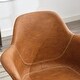 preview thumbnail 28 of 37, Back Support Home Desk Chair, Ergonomic Chair with Frame and Arms, Height Adjustable Rolling Swivel Office Chair - N/A