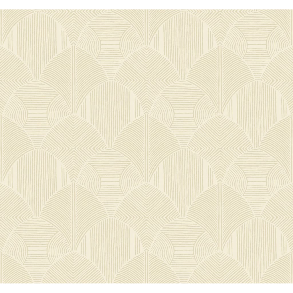 A-Street Prints Meyberg Khaki Geometric Wallpaper