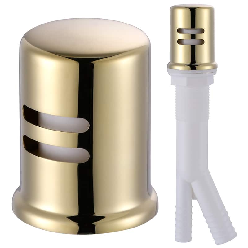WOWOW Dishwasher Air Gap Cover for Kitchen Sink - Polished Brass