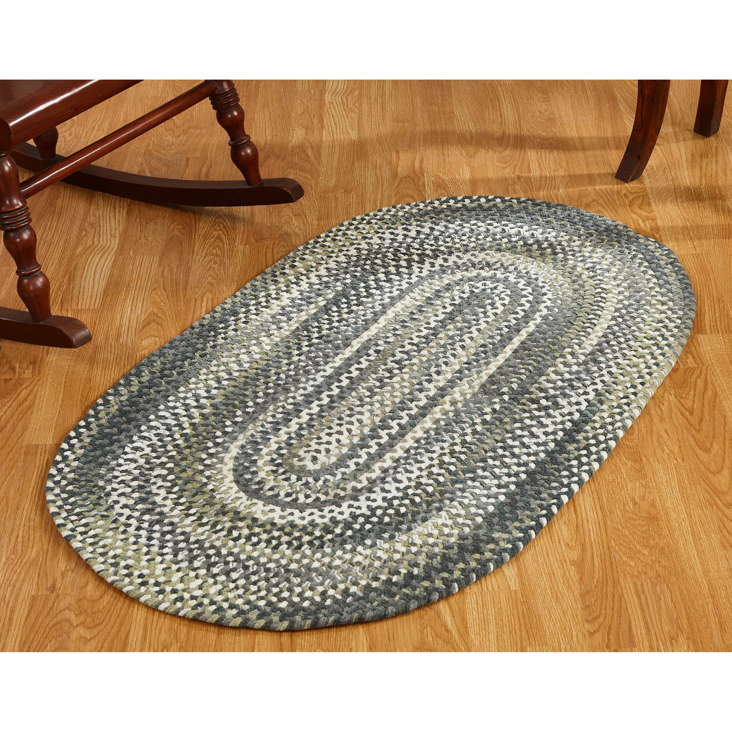Colonial Mills Colonial Mills Tremont Palm Green 5 ft. x 7 ft. Oval Indoor  Rug