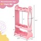 preview thumbnail 10 of 9, Costway Kids Dress up Storage Hanging Armoire Dresser Pretend Costume - See Details