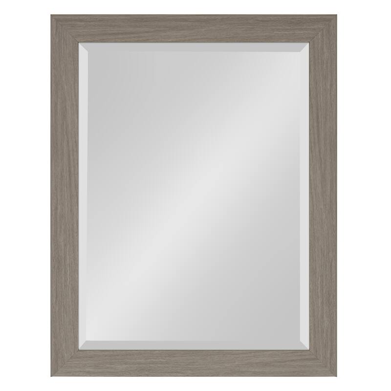 Kate and Laurel Scoop Framed Beveled Wall Mirror