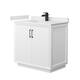 Option White / White Cultured Marble Top / Matte Black