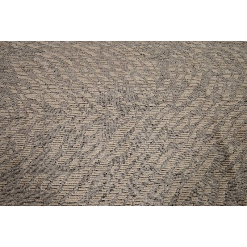 All-Over Moroccan Abstract Area Rug Hand-Knotted Wool Carpet - 8'0"x 10'3"
