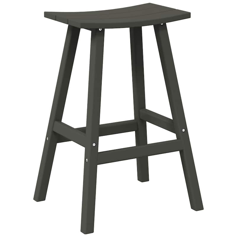 Laguna Hdpe All Weather Outdoor Patio 29" Saddle Seat Bar Stool