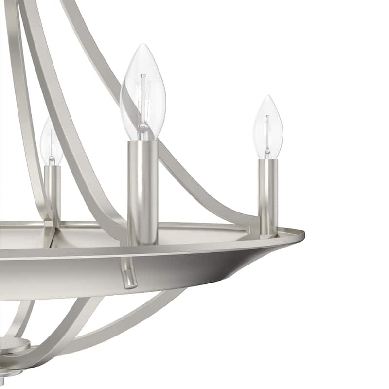 Hunter Perch Point Chandelier, Wheel, Candle, Dining Room, Entry, Modern Rustic, Industrial