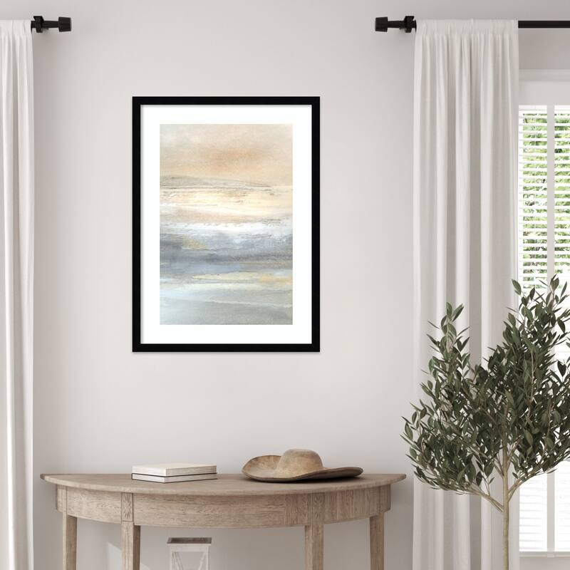 Land No. 2 by Dan Hobday Wood Framed Wall Art Print