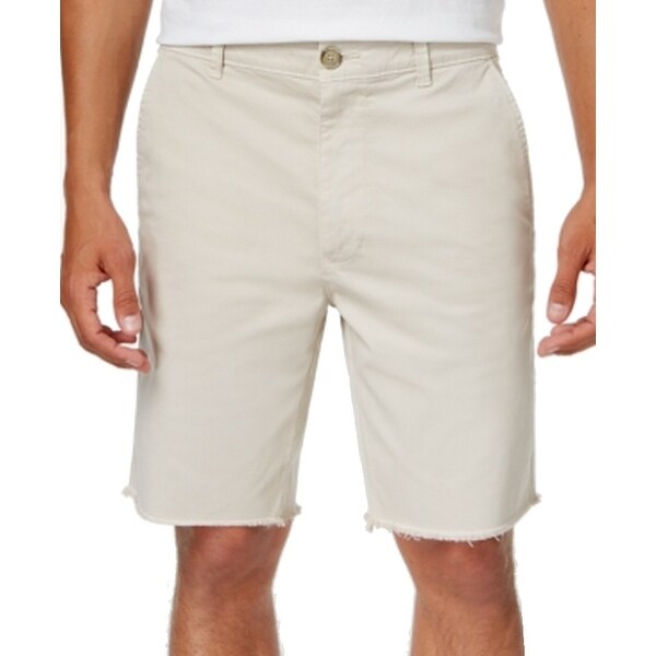 frayed khaki shorts