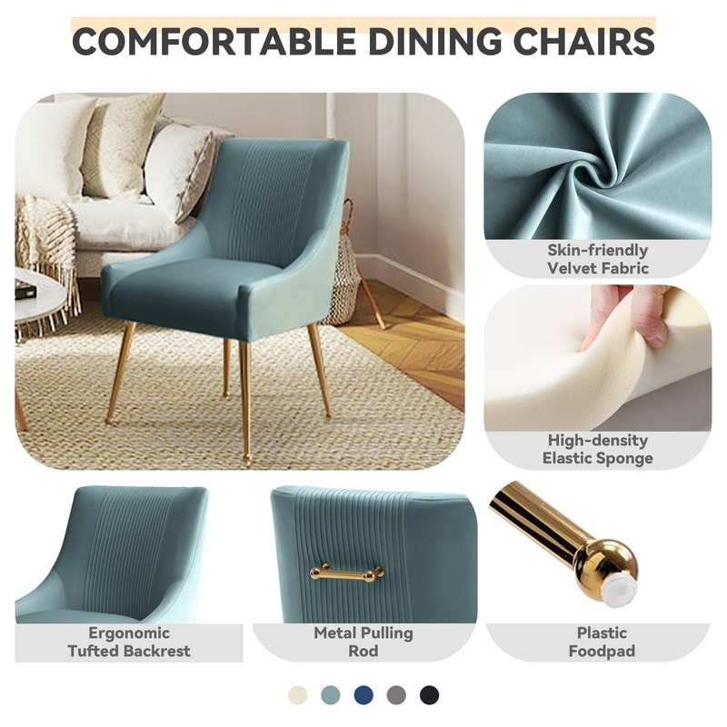 Glam dining chairs set of 4 deals