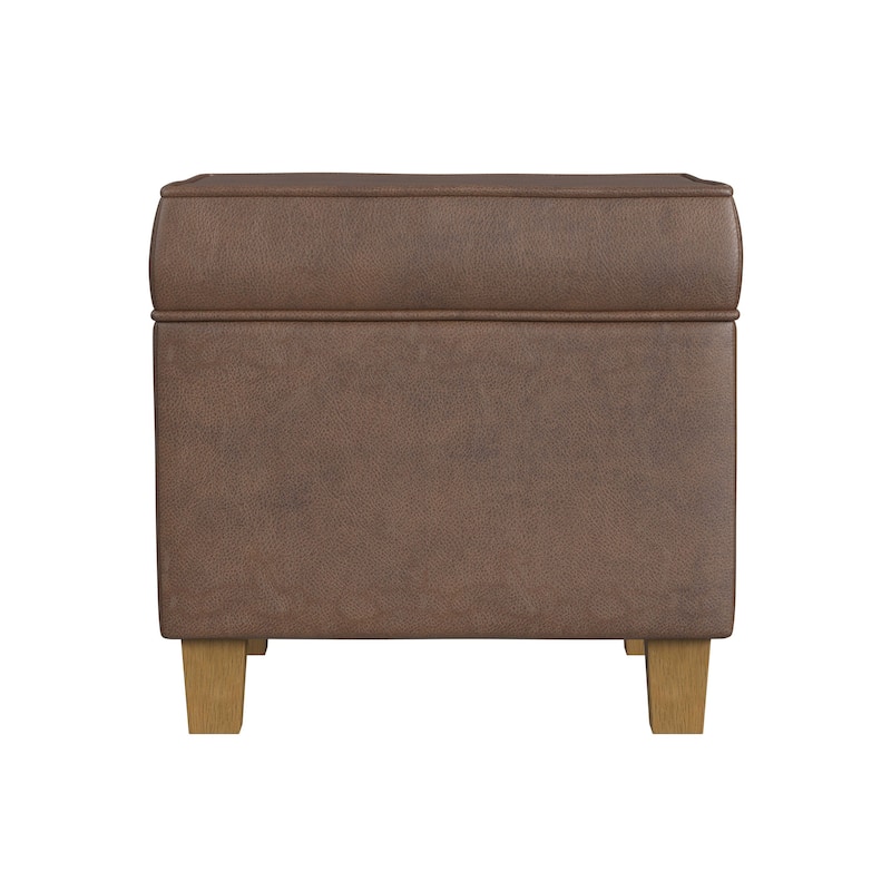 Copper Grove Schagen Square Ottoman with Lift-off Top