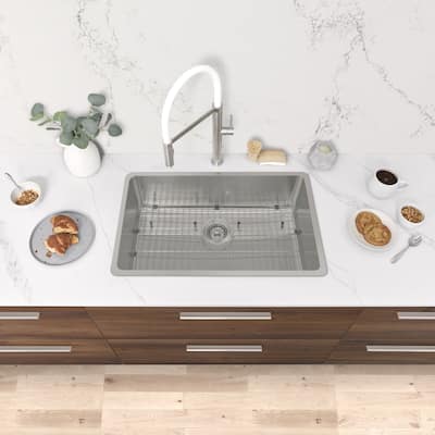 Dual Mount 27" Stainless Steel Single Bowl Kitchen Sink S-406TG