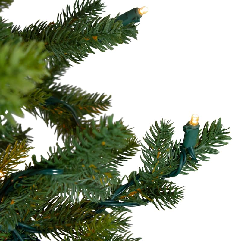 6.5' Pre-Lit Full North Pine Artificial Christmas Tree - Clear LED Lights