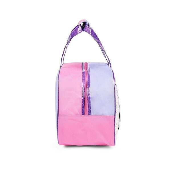 pink sequin duffle bag