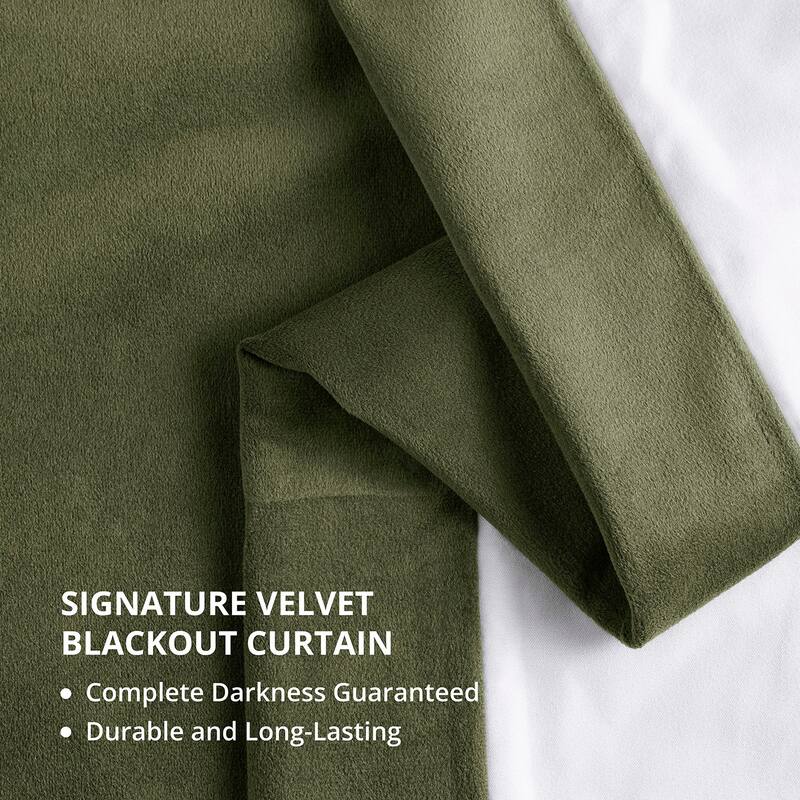 Exclusive Fabrics Signature Pleated Blackout Velvet Curtain (1 Panel)