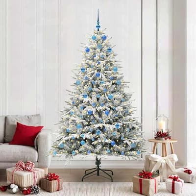vidaXL ArtificialChristmasTree with Stand Green 114 x 114 x 210 cm PVC - 82.7