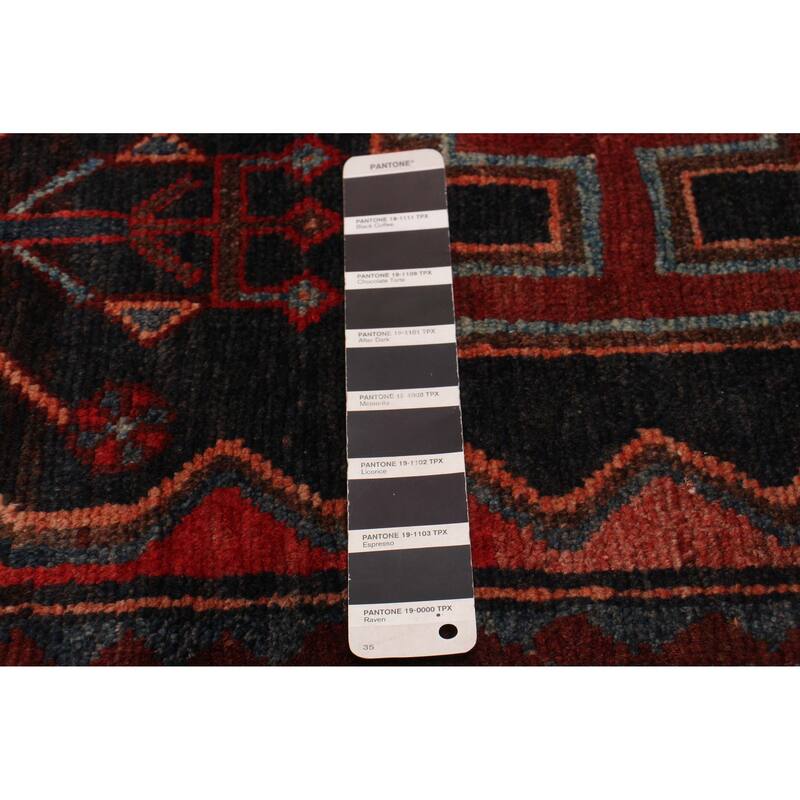 ECARPETGALLERY Hand-knotted Konya Anatolian Black, Red Wool Rug - 4'2 x 9'6