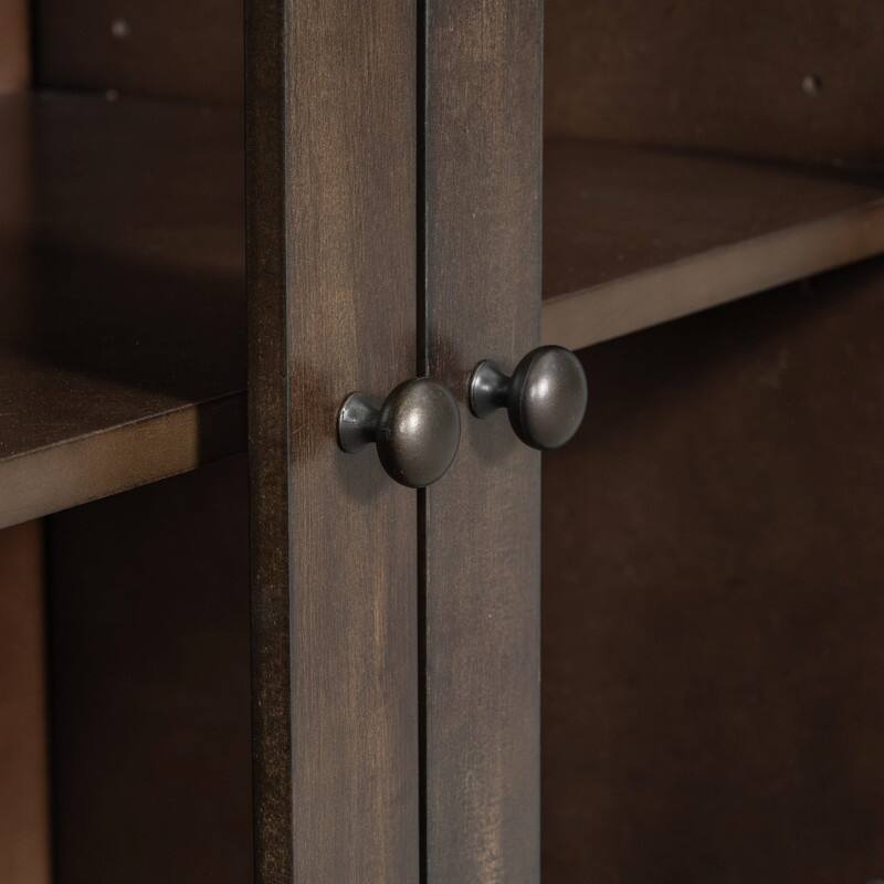 55.1" Large Storage Cabinet with 2 Doors and 7 Drawers for Living and Dining Room Organization