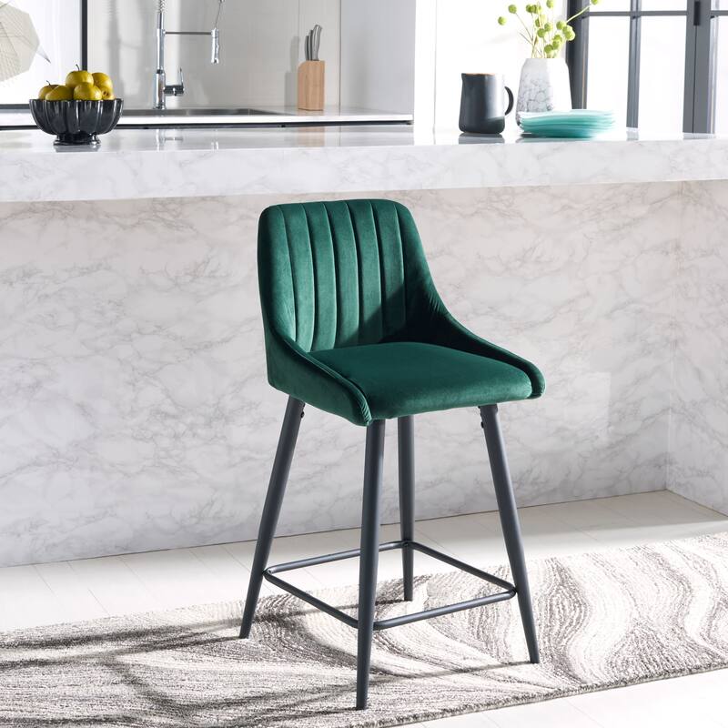 SAFAVIEH Gusta 24-inch Counter Stool - 24" x 18.5" x 36" - 24Wx19Dx26H