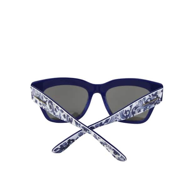 Shop Dolce Gabbana Women S Almond Flowers White Blue Acetate Cat Eye Sunglasses Dg 4231 F 2993 One Size Overstock 28036681