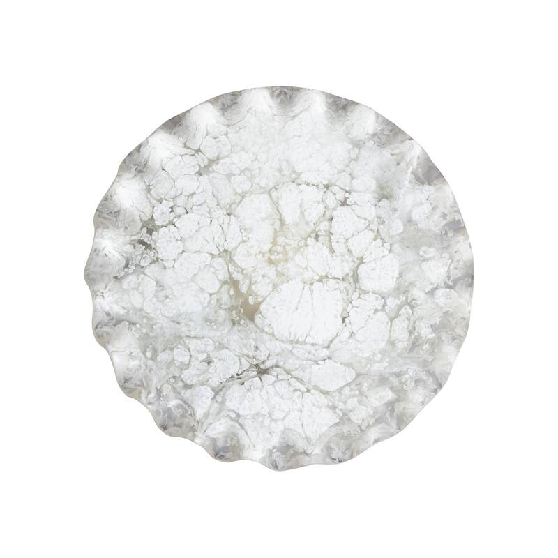 White Resin Cake Stand Medium