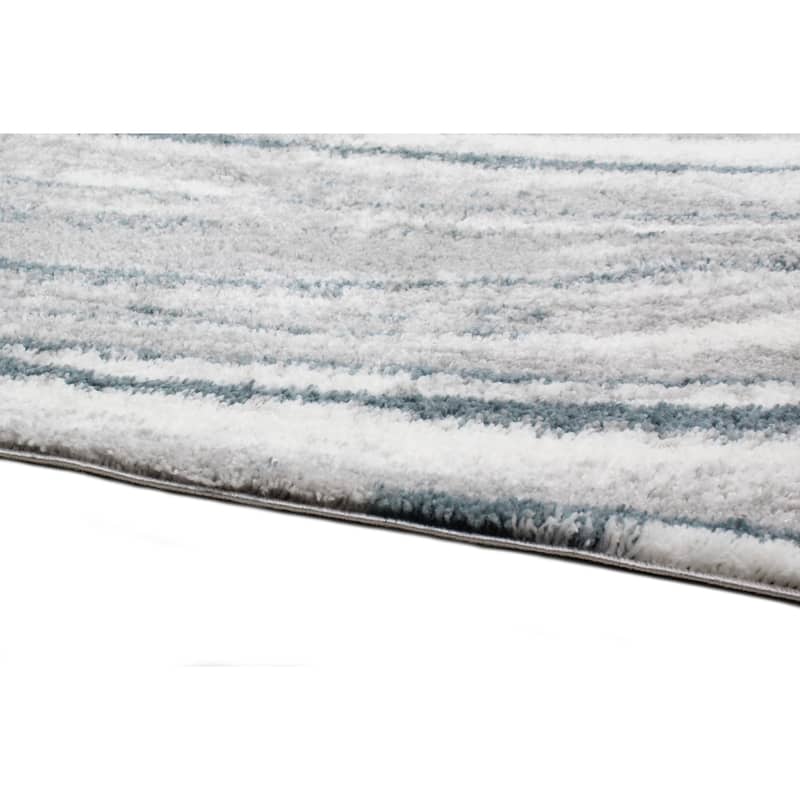 Bashian Fenris Wh/Blue Contemporary Area Rug