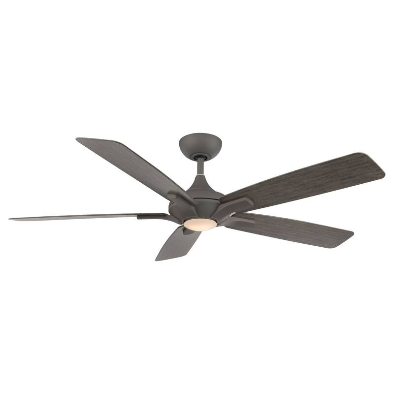 Mykonos Indoor and Outdoor 5-Blade Smart Ceiling Fan 60in with 3000K LED Light Kit and Remote Control