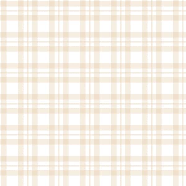 slide 2 of 10, Galerie Wallcoverings Tiny Tots 2 Plaid Non-woven Matte Wallpaper Roll 33 feet x 21 inches - Beige