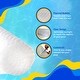 preview thumbnail 2 of 11, 12-mil Solar Blanket for Oval 12-ft x 24-ft Above-Ground Pools - Clear