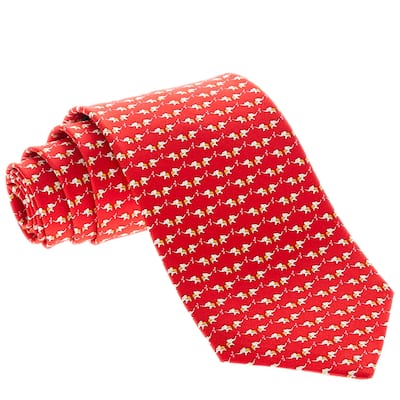 Salvatore Ferragamo Elephant Print Tie