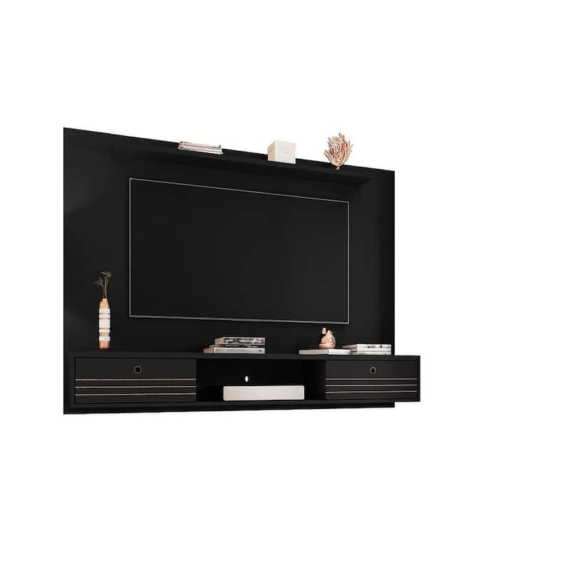 Liberty Mid Century Modern Wood 70.86 Floating Living Room Entertainment Furniture