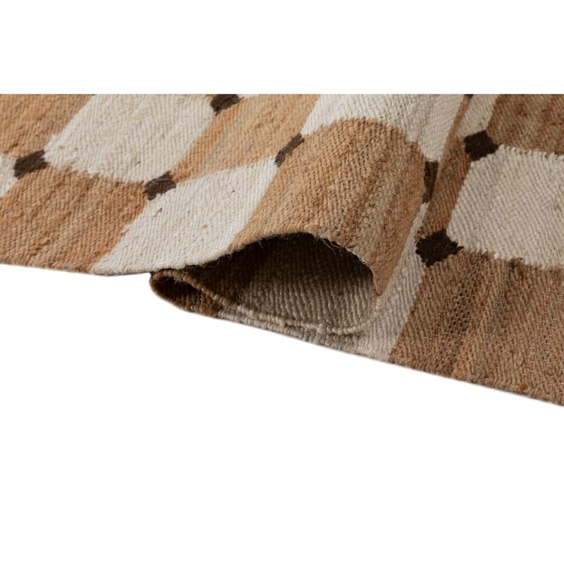 Terra by Obeetee Sona Bordo Natural-Ivory Rug