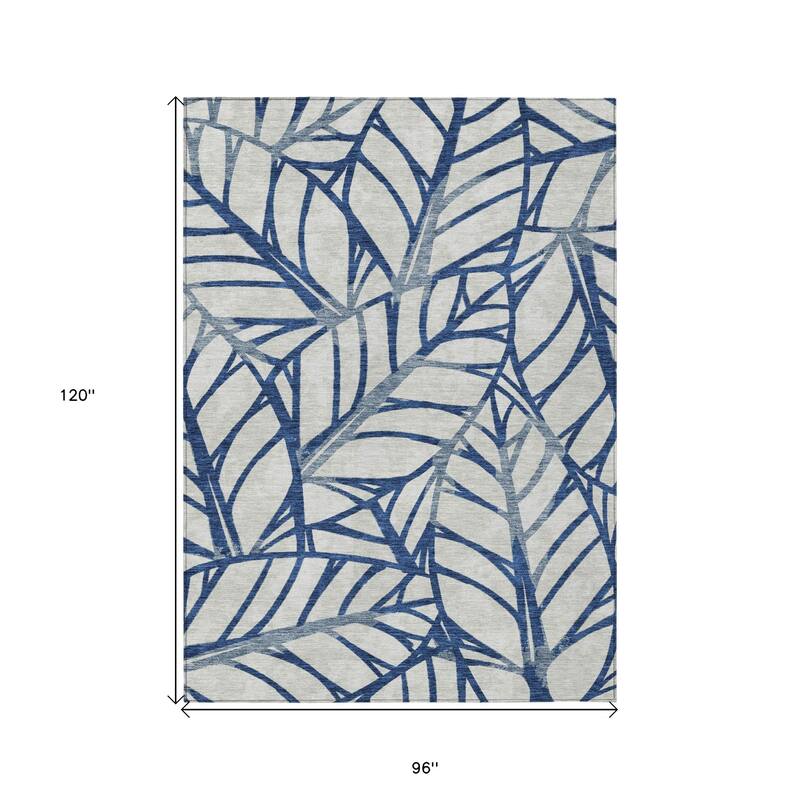 HomeRoots Floral Transitional Rectangle Outdoor Rug
